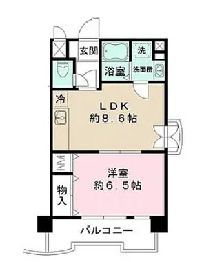 柿ノ木坂スカイパレスの間取り|間取りです。