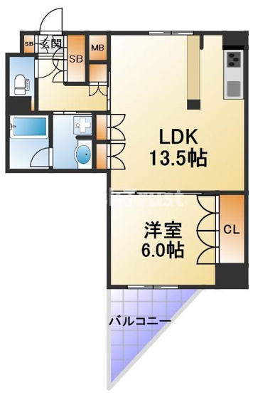 【間取り】 | ビエラコート内久宝寺