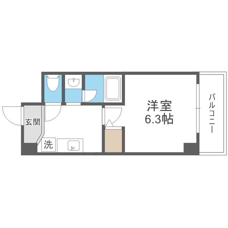グランパシフィック桜川南の間取り