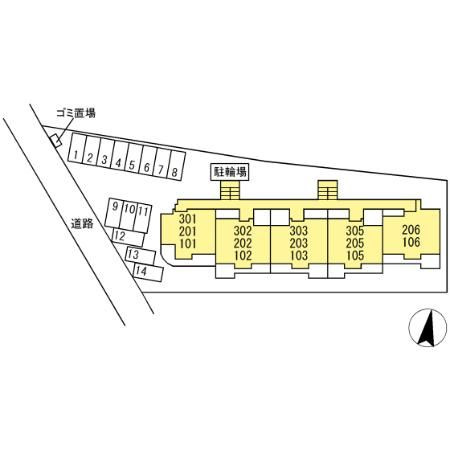 グリーンヴィレッヂの区画図