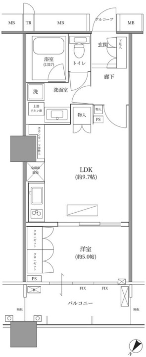 BrilliaMare有明TOWER&GARDENの間取り