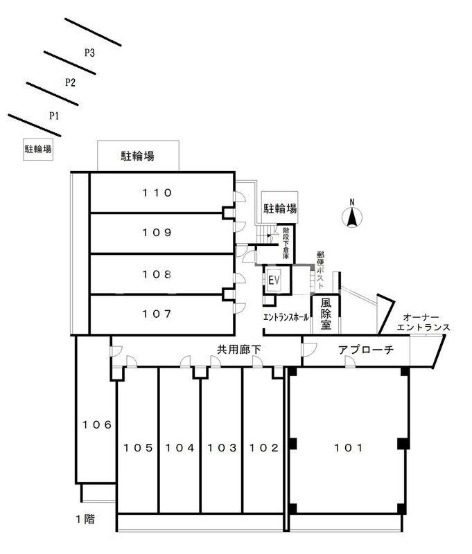 LEO FIOREGALO 印内の区画図