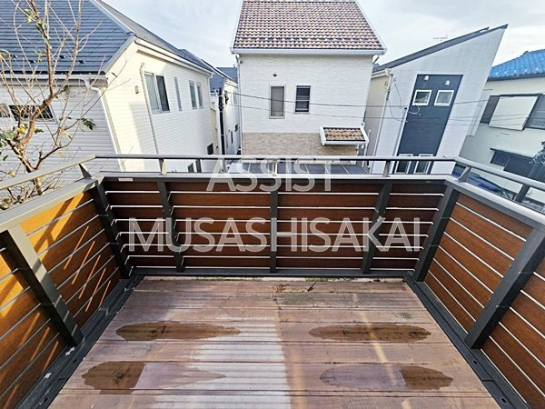 プリモ境南町のバルコニー