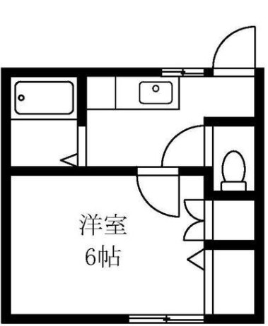 東田荘Ｂ棟の間取り|間取りです。