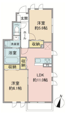 【間取り】 | Maison de Soleil幸(メゾンドソレイユサイワイ)