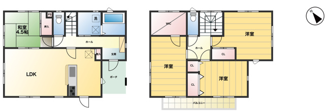 【間取り】 | 鴻巣市すみれ野　中古戸建