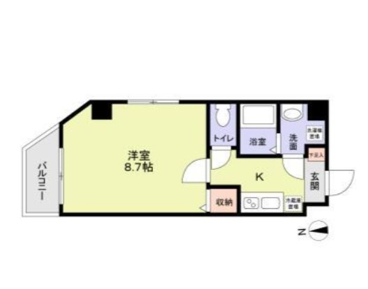 Ｌ．Ｅ．Ｈｉｌｌｓ　Ｙｏｋｏｙａｍａｃｈｏの間取り