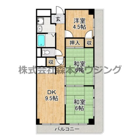 【間取り】 | 　楽友コーポ3号館