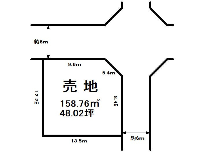 宇都宮市松風台土地の土地図