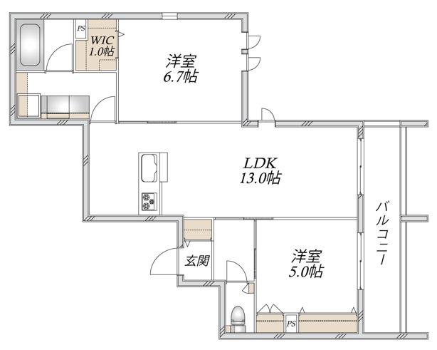 （仮称）大森北３丁目メゾンの間取り