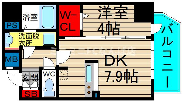 レオンコンフォート堀江公園の間取り