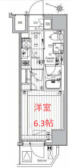 【間取り】 | メイクスデザイン品川NORTH