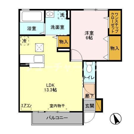 シャルマン　Ａの間取り