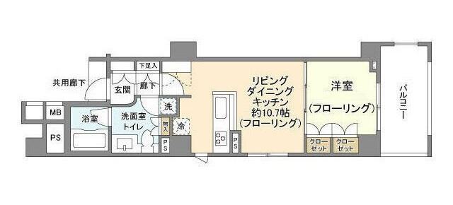 アスコットパーク住吉テラステージの間取り|間取りです。