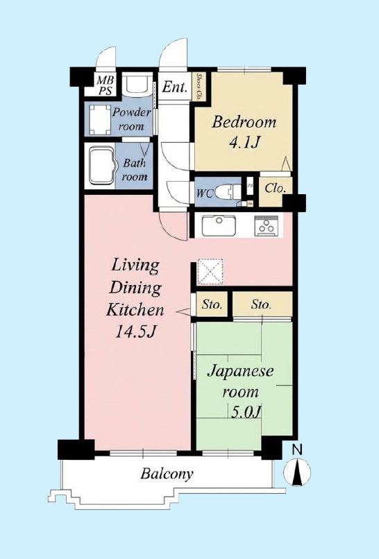 セザール代々木の間取り