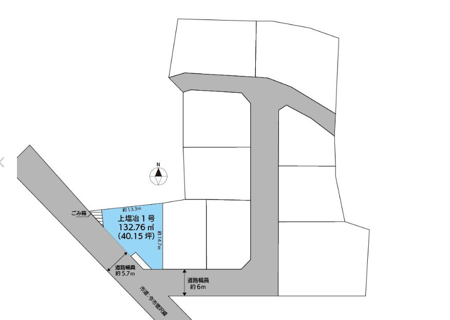 上塩冶町　新築戸建　4LDKの区画図