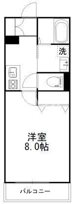 クオーレ薬円台Ⅲの間取り