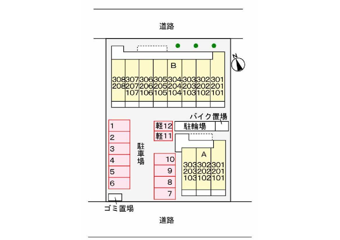 ラ　ラ　トマート　Ａの区画図