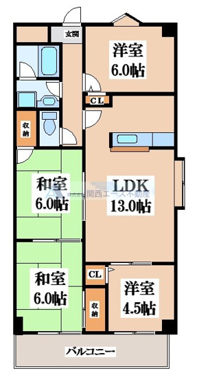【間取り】 | メゾン菱江