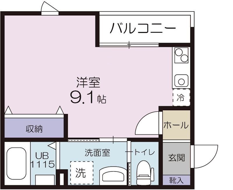 カーサエビスの間取り|間取りです。