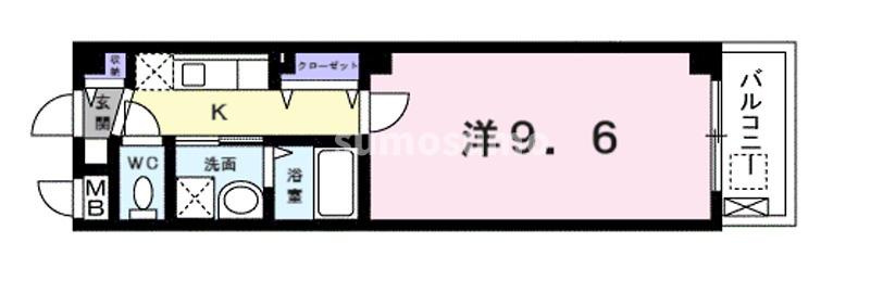 プラシード東難波の間取り