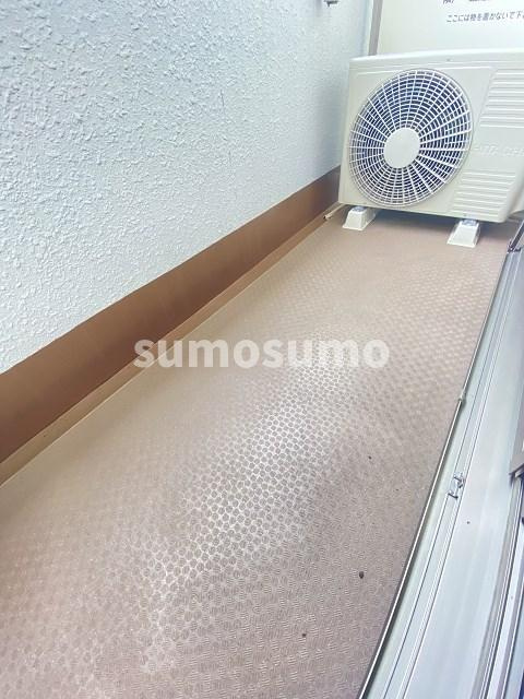 プラシード東難波のバルコニー