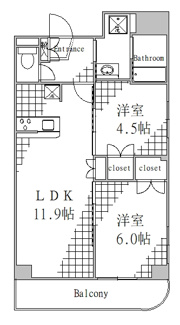 【間取り】 | リバーパーク門前仲町