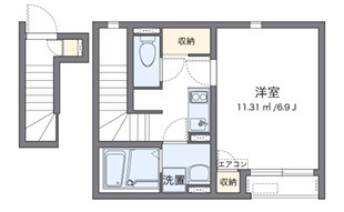 クレイノＨＩＲＯの間取り