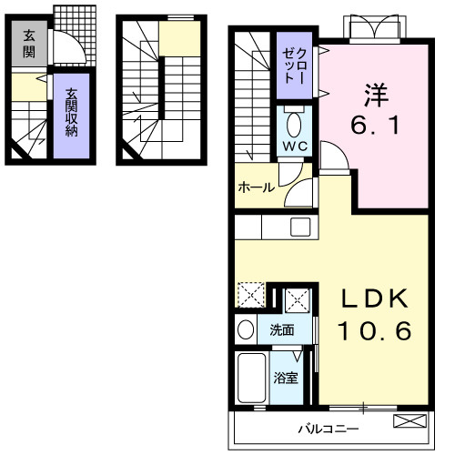 【間取り】 | Ｔ－Ｃｏｍｆｏｒｔ　１０ | 間取図