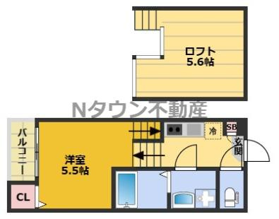 【間取り】 | インディゴライト | 間取りです。