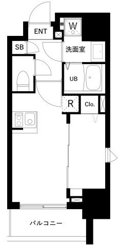 江東区扇橋３丁目の賃貸マンションの間取り