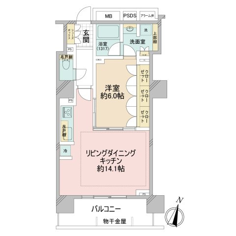 ローレルアイ千代田淡路町の間取り