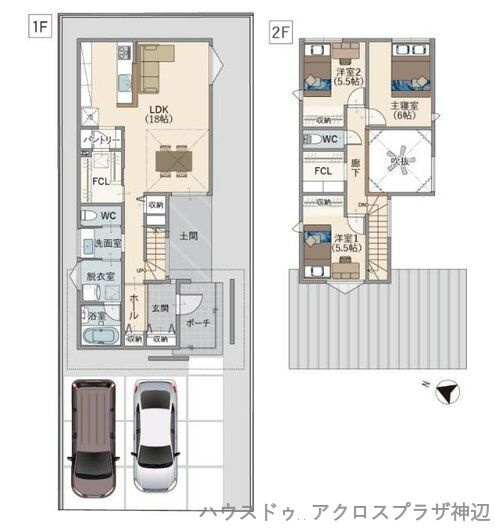 西深津町5丁目(1号地)　3750万の間取り