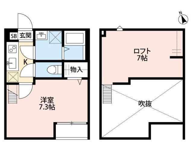 ヴィラ東浦和の間取り