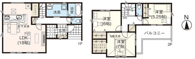 【間取り】 | 桶川市下日出谷　新築戸建　全1棟