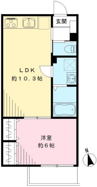ヴィラデソールの間取り