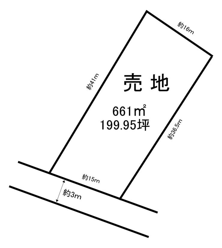 板戸町土地の土地図