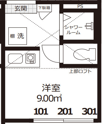 スマイエ北新宿の間取り