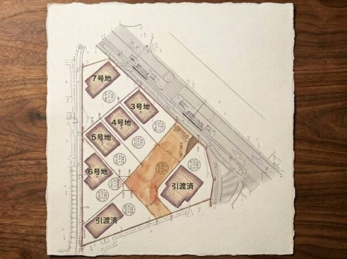 仲介手数料不要　新築 泗水町吉富5号地 3LDK ダブルWIC 2026年11月完成予定の区画図|区画図（全体）