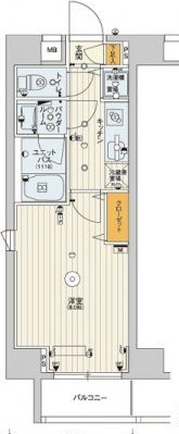 スカイコートパレス押上Ⅱの間取り|間取りです。
