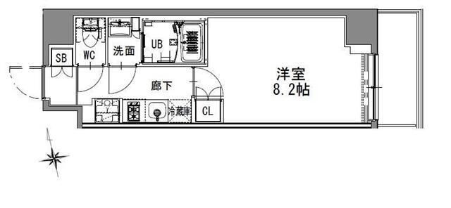 S-RESIDENCE浅草の間取り