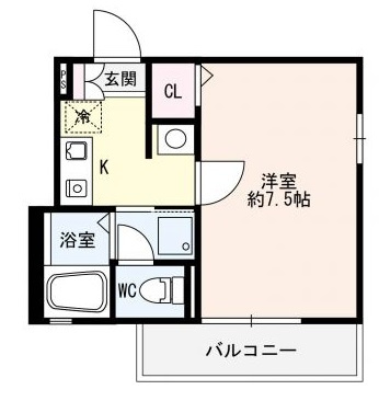 ソワサント上の丸の間取り