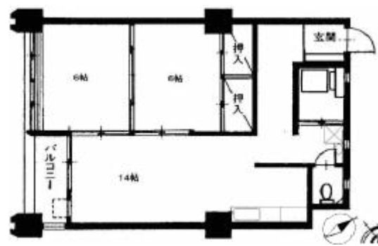升本マンションの間取り