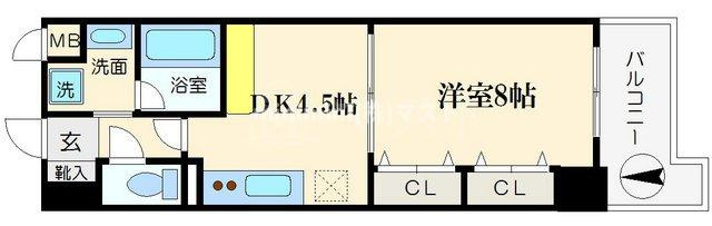 ブランクレール谷町の間取り