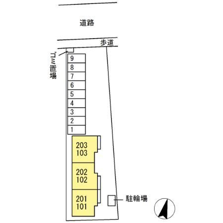 ソラーナⅡの区画図