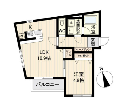 品川区戸越　LiveFlat戸越の間取り