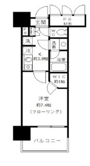 【間取り】 | フォンテーヌ芝浦 | 間取りです。