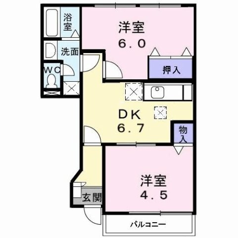 ブルックサイドエレガンスの間取り