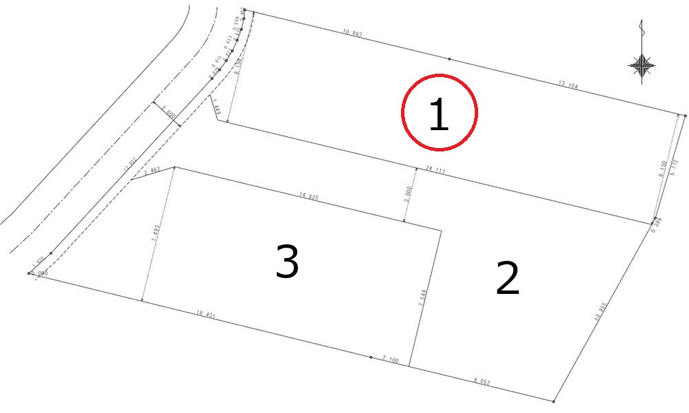 広島市東区牛田旭２丁目　土地の土地図