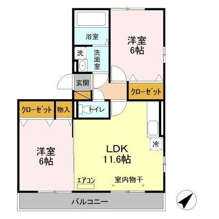 【間取り】 | アネシス　壱番館